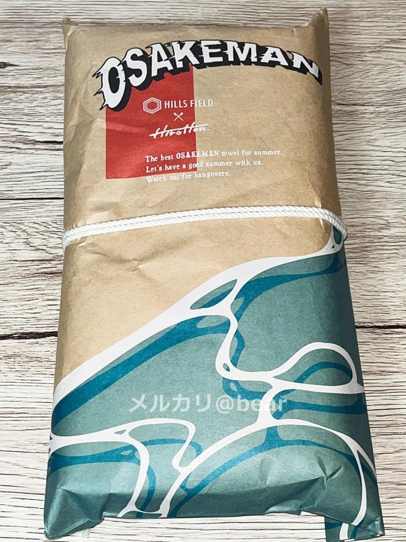 Amazon.co.jp: OSAKEMAN ロゴ バスタオル お酒マン オサケマン